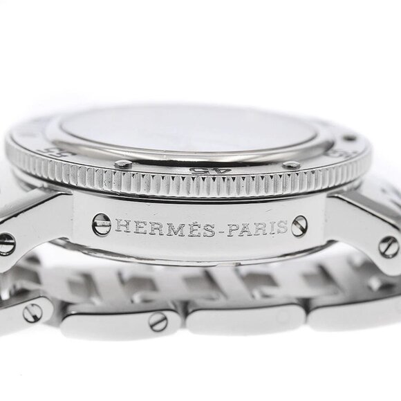 HERMES Clipper diver CL5.210 Date white Dial Quartz Ladies Watch_880739 - Picture 6 of 6